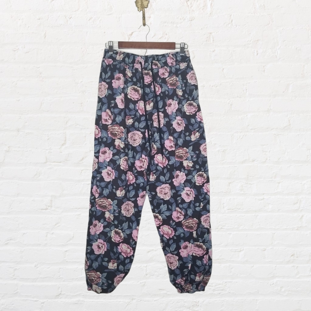 Urban Outfitters: Rose Textile Printed Joggers